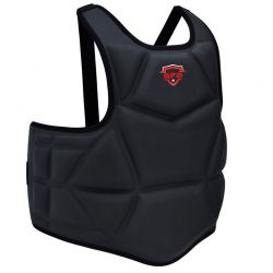 Black Padded Boxing Chest Guard