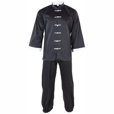 Black Satin Kung Fu Gi