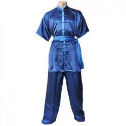 Blue Frog Buttons Kung Fu Gi
