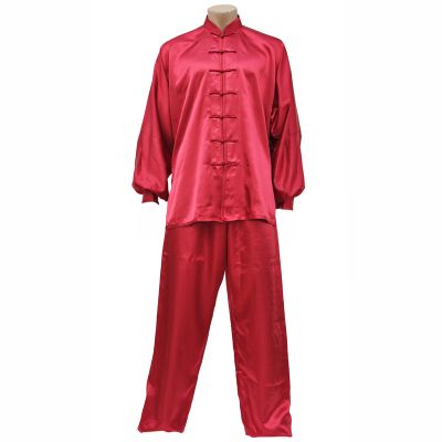 Red Satin Kung Fu Gi