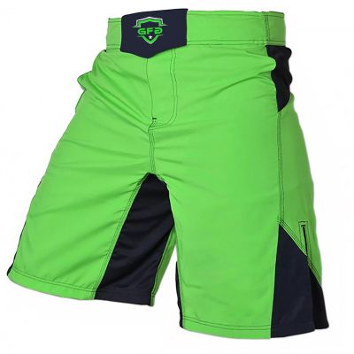 Plain Green Polyester MMA Shorts