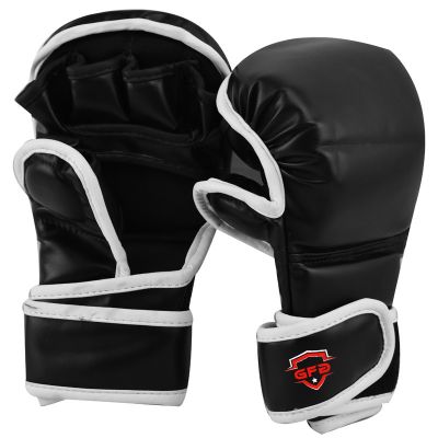 Professional Black MMA Gloves